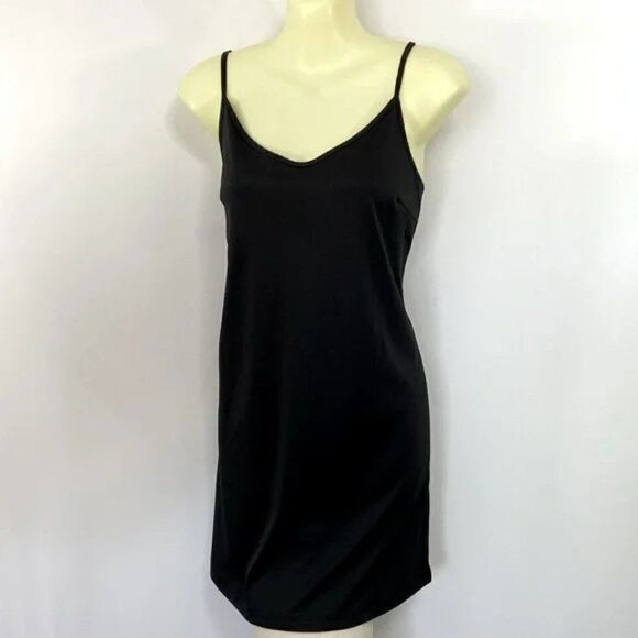 House of Harlow 1960 Black Metallic Wrap Duster& Black Full Length Slip … - Picture 2 of 9